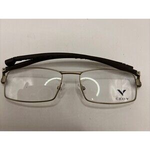 CEO V Eyeglasses Signature Eyewear 321 T5-02 Designer Demo Lens Brown 53-16-132